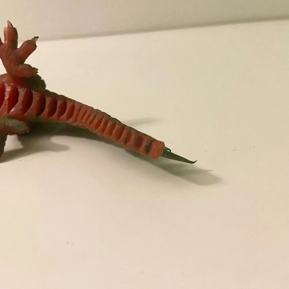 Vintage Rubber Dragon Jiggler Hong Kong 12 Inch Rubbery Toy Figure Broken Tail - Picture 12 of 16